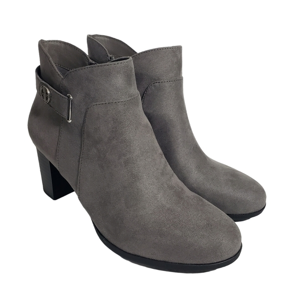 Giani Bernini  Artemyss Grey Memory Foam zip Booties Sz 8M, 8.5W, 10M - Picture 4 of 12